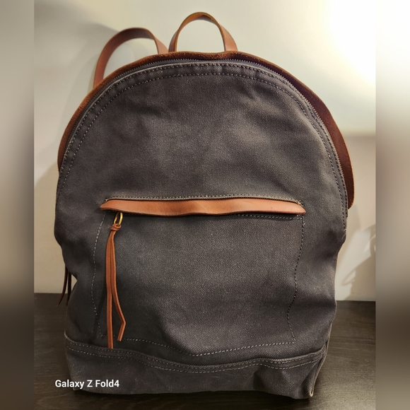 Madewell Charleston Navy Blue Canvas Backpack - Picture 13 of 13